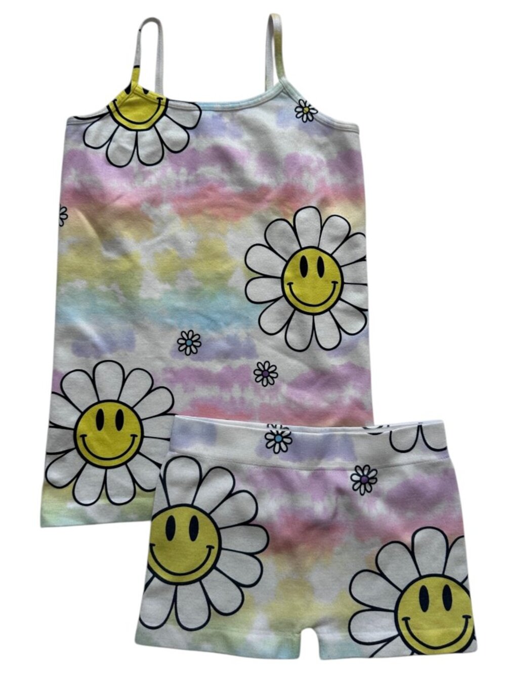 Malibu Sugar Smiling Daisies Tank Shorts Set Size 4-6X